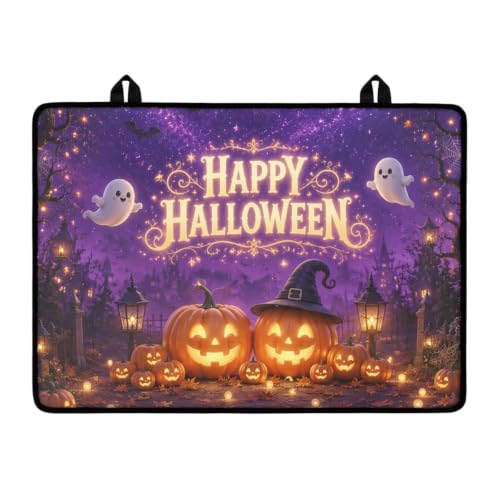 Image of Happy Halloween 2026 Induction Stove Top Cover Protector Multipurpose Flat Top Stove Cover Mat Universal Stove Top Cover for Electric Cooktop Mat Holiday Kitchen Decor, 29 x 21 Inch