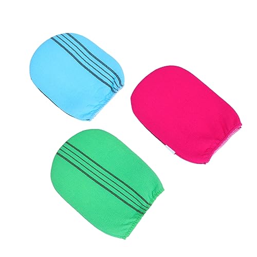 Gatuida 6 piezas Guantes Exfoliantes de Baño Dobles Caras para Ducha y Exfoliación Corporal Accesorios de Baño Colores Aleatorios Unisex Color Aleatorio Color Aleatorio
