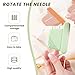 Portable Travel Magnetic Sewing Needles Case with 5 Sizes 10 PCS Sewing Sharp Needles Hand Quilting Needles,Embroidery Needles Magnetic Needle Holder for Hand Sewing Art Crafts Repair(Green)