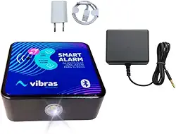Vibras Smart Alarm, Despertador Vibratório com LED, Bluetooth, Conexão Android