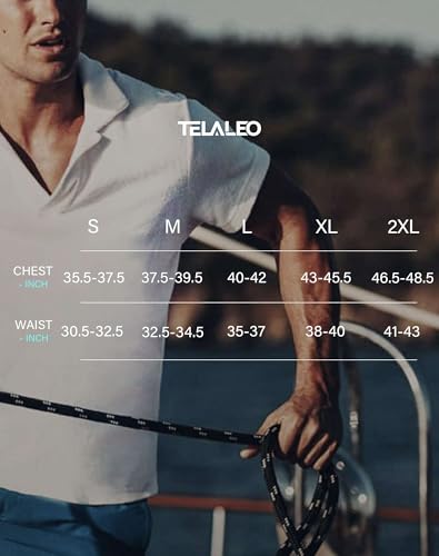 Image of TELALEO 4 /5 Pack Mens Polo Shirts Quick Dry Short Sleeve Golf T Shirt Performance Moisture Wicking Casual Workout