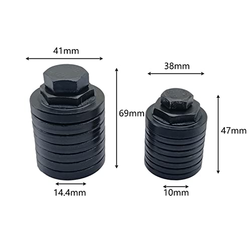 Adaptador de amoladora angular M10 tuerca con reborde de metal de alta resistencia estructural 6