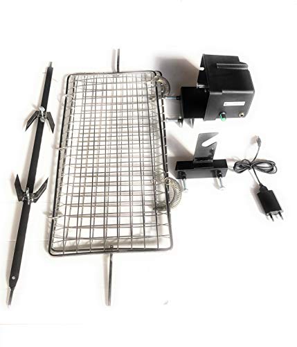 ALLEGRI Dardaruga Grillspies voor Tepro-grill, stroomvoorziening via USB-snelheid instelbaar met grill, 50 x 22 cm, spies- en vleesklem draagkracht 15 kg