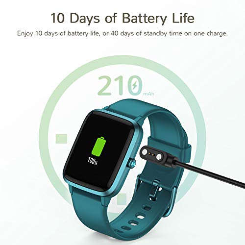 Letsfit Smart Watch, Fitness Tracker with Heart Rate Monitor, Activity Tracker with 1.3 Inch Touch Screen, IP68 Waterproof Pedometer Smartwatch with Sleep Monitor, Step Counter for Women and Men
