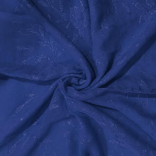 Embroidered Dupatta - Luxurious Handmade Dupatta, Chunni, Scarf, Shawl, Women's Stole - Pure Cotton Ethnic Scarf3