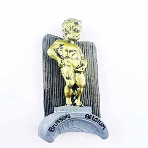Aimant de réfrigérateur Manneken PIS Bruxelles Belgique Aimant de réfrigérateur Décoration Autocollant Souvenir Résine Artisanat Cuisine Tableau blanc