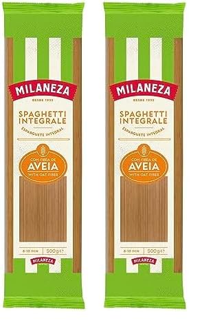 Milaneza Spaghetti Integrale Pasta, 500 G (Paquete de 2)