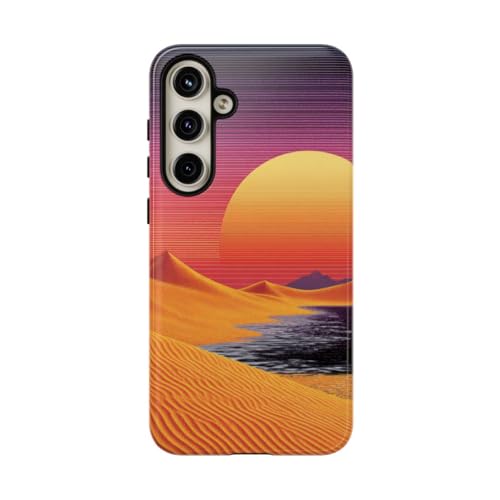 Coque Samsung S24 Plus coucher de soleil dunes orange rigide