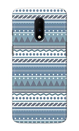 Image of Printed Hard Back Cover Case for OnePlus 6T | OnePlus 7 Back Cover (Seamless Geometric Tribal Pattern) -1803