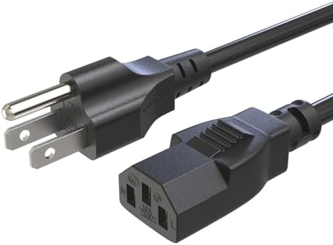 10 Ft AC Power Cord Compatible with Horizon Fitness Treadmills Ellipticals, Universal 3 Prong Power Cable Charger Replacement