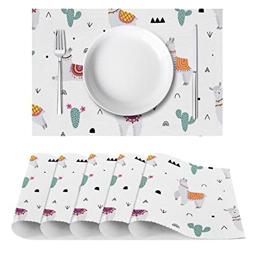 Set de table en alpaga blanc pour table à manger lors de vos dîners - 3