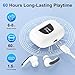 Samsung Wireless Headphones,Bluetooth 5.3 Earbuds for Galaxy A17 A16 5G/A56/A36/S25 FE/S25 Edge Ultra/S24/S23/S22/S21/S20, 60H in Ear Buds Noise Cancelling IPX7 Waterproof LED Earphones for iPhone 17