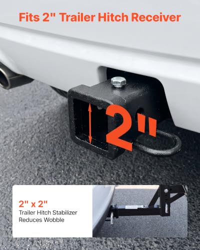 Image of VEVOR Hitch Mount Cargo Carrier on Wheels, 36.2 inch x 21.3 inch x 11.8 inch, 2-in-1 Folding Rear Luggage Rack Basket & Cargo Cart with Hitch Stabilizer, Fits 2 inch Receiver for SUV Pickups, 400LBS Load Capacity