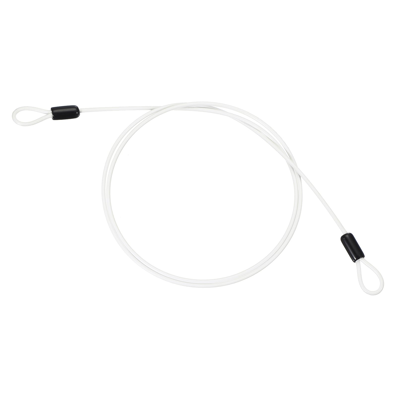 PATIKIL 1/8" Dia Vinyl Coated Stainless Steel Cable with Loops