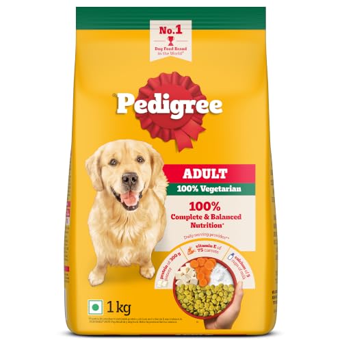 Pedigree Puppy & Adult Vegetarian Dry Dog Food 1kg with Protein &...