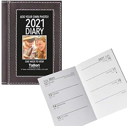 Tallon 2020 Mini Pocket Picture Frame Diary - 1630 - Black