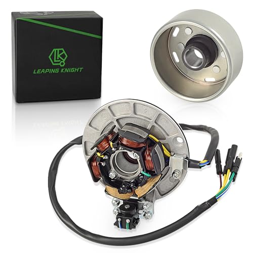 YX Stator 6 Coil Ignition Magneto Stator with Flywheel Rotor Kit for YX 140cc 150cc 160cc Pit Dirt Bike 5 Wire Copper Powersports Stators