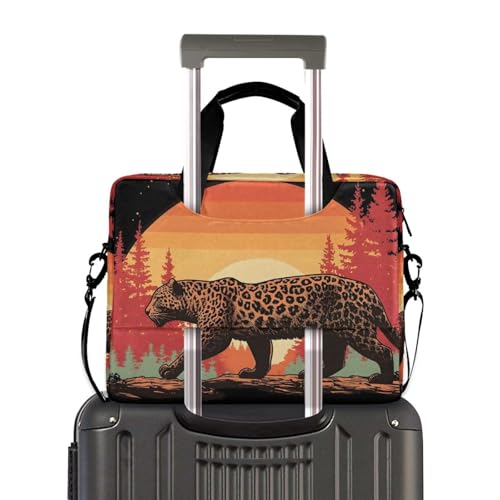 Bolso bandolera para laptop estampado Leopardo 13-16" miniatura 4