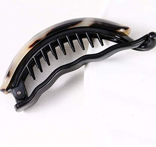 Kddom Large Hair Barrettes, Elegant French Design Hair Clip Acrylic Leopard Print Clips For Thick Hair #TOP3