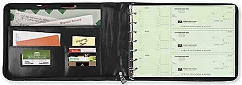 EGP 3-On-A-Page Zippered Leather Look Vinyl Portfolio