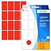 Produktbild HERMA 2452 Vielzweck-Etiketten klein (25 x 40 mm, 32 Blatt, Papier, matt) selbstklebend, permanent haftende Haushaltsetiketten zur Handbeschriftung, 512 Haftetiketten, rot