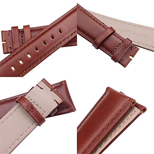 Correa de reloj de cuero cómoda para sustitución de correas desgastadas 5