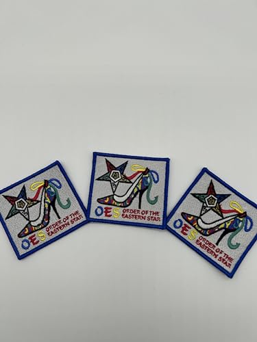 Prideful Patchez PRID0391 Order Of The Eastern Star, Iron/Sew On Patch, Patch For Jackets, Patches For Hats, African-American Patches, Diy, Embroidery Applique thumb #7