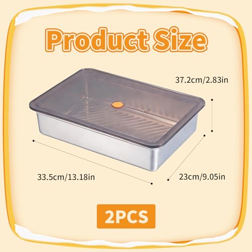 Boîte à pâte à pizza pour fermentation avec couvercle hermétique