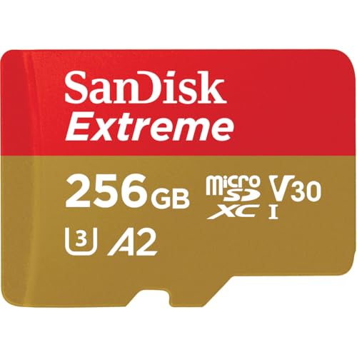 Image of SanDisk 256GB Extreme microSDXC Card for Mobile Gaming, up to 190MB /s, with A2 App Performance, UHS-I, Class 10, U3, V30