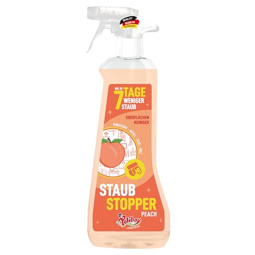 Poliboy Bouchon anti-poussière Peach – Nettoyant universel avec effet antistatique – Nettoyant universel avec parfum pêche – 1 x 500 ml – Fabriqué...