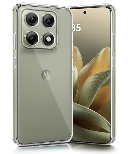 Image of WOW IMAGINE Transparent Back Cover for Motorola Moto Edge 70 Pro 5G | Raised Bumps for Full Device & Camera Protection TPU Silicone Back Case Mobile Cover - Transparent