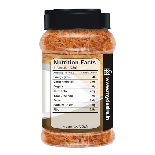 Image of Desire Golden Fried Onion (Birista) 250 Gram Jar |Crispy Pyaz Flakes | Ready-to-Use for Biryani, Gravies, & Indian Curries