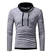 PRJN Herren personalisierte Sport T-Shirt Mode Aufkleber Leder High Pile Leader T-Shirt für Herren Herren Vintage Pile Pile Langarm O-Ausschnitt Top T-Shirt Hals Sweatshirt Top