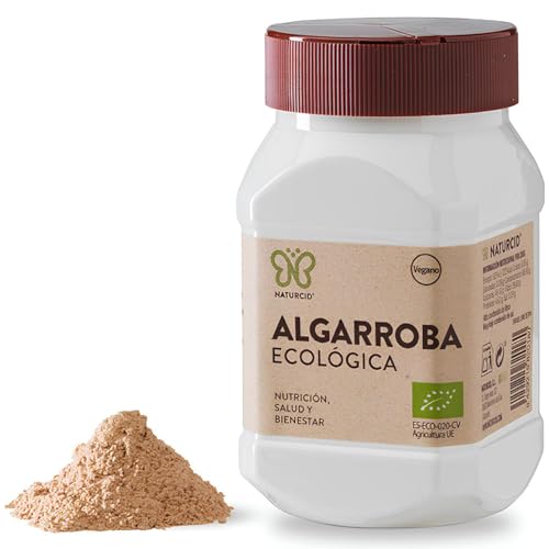 Algarroba Naturcid Pet Bio 200 g – Algarroba natural en polvo ecológica, alternativa al cacao, sabor dulce tostado, ideal para repostería, muesli y batidos, envase PET