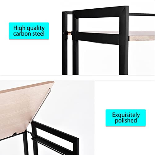 Support de four à micro-ondes et étagère de comptoir de cuisine en métal durable - 4
