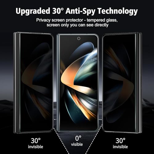 Image of ArmorSuit 2 Pack Anti-Spy Privacy Tempered Glass Screen Protector Guard for Samsung Z Fold 3 (6.2 Inch)