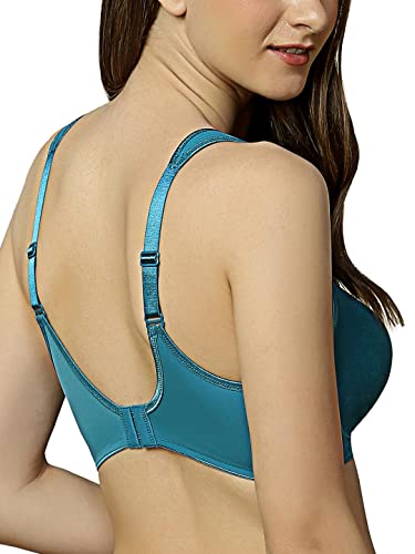 Image of Triumph International Women's Polyamide Casual Minimizer Bra (100I527 WH Blue 34C)