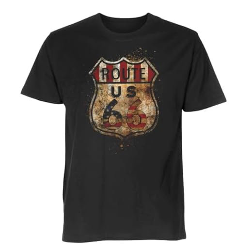 ProTexDruck Textilhandel Highway 66 USA Camiseta M