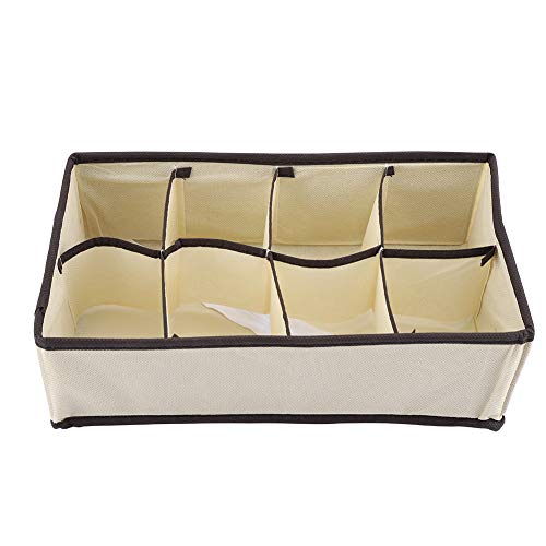 Taidda Caja de Almacenamiento Plegable y Duradera, Contenedor para Sujetador, Ropa Interior, Calcetines, Mantiene la Habitación Ordenada, 6/8/7/24 Rejillas para Organización del Hogar (Rejilla 8
