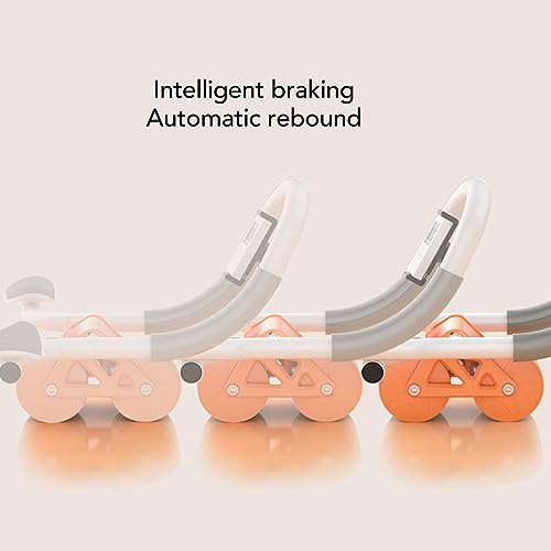 Roda Abdominal de Ressalto Automático PP Design de Roda Dupla Equipamento de Exercício para o Núcleo