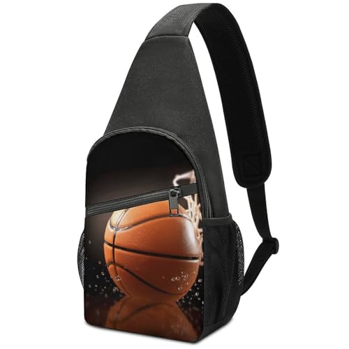 Bolso bandolera pequeño unisex para senderismo y baloncesto