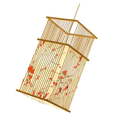 Suspension bambou étanche à éclairage doux et installation facile