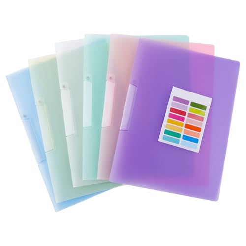 BDHYYM 6 Stück Schnellhefter A4 Plastik Stabil, Mit...