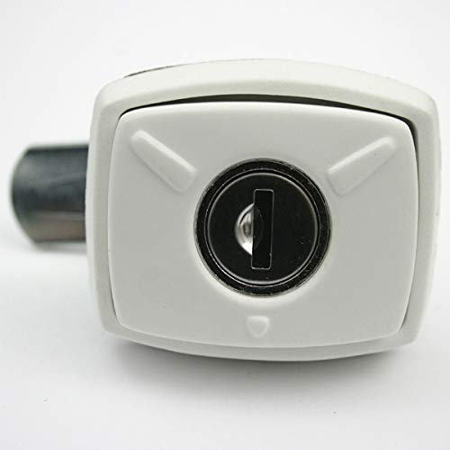Cerradura de puerta de servicio, caja de gas, caravana, caravana, barco, color blanco