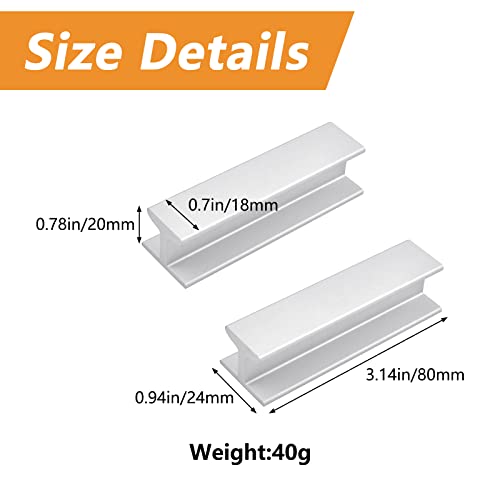MOROBOR 80mm/3.14” Self-Stick Instant Cabinet Drawer Pulls, 2pcs Aluminium Alloy Self-Stick Push Pull Handles (Matte Silver) - Image 2