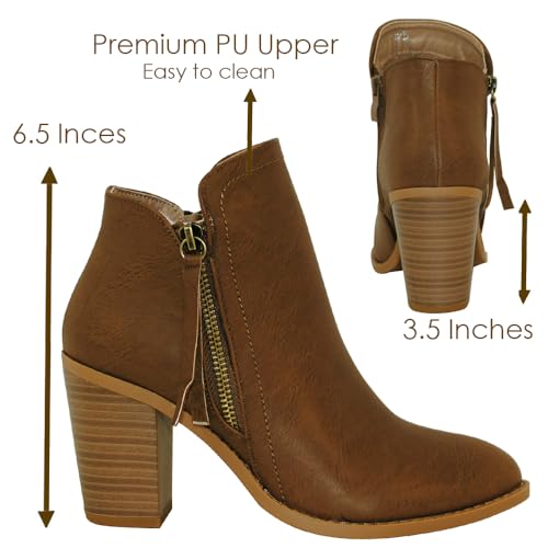 Image of TRENDSUP Women's Fashion Side Zipper Booties
