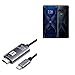 BoxWave Cable Compatible with Xiaomi Black Shark 4 Pro - SmartDisplay Cable - USB Type-C to HDMI (6 ft), USB C/HDMI Cable for Xiaomi Black Shark 4 Pro - Jet Black
