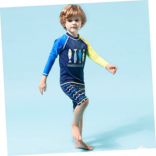 Adorainbow Conjunto De Chapéu Conjunto Maiô Bebê Camisas De Banho Para Meninos Shorts De Natação Cri