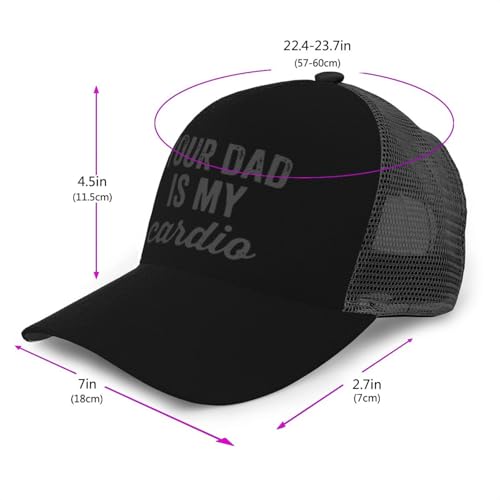 Your Dad is My Cardio Unisex Mesh Baseball Caps - Classic Adjustable Hat2