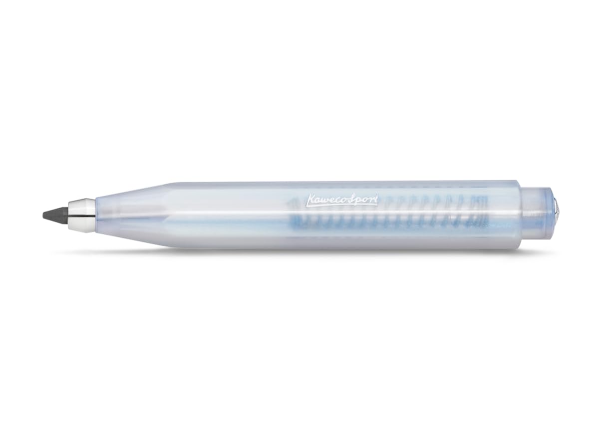 Kaweco LUNAR SPORT Clutch Pencil Light Blue 3.2 mm 5B I Lead Pencil in Shimmering Design I Mechanical Lead Pen 10.7 cm I Refillable